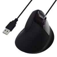 ewent Kabelgebundene Ergonomische Optische Maus EW3157 For Righ-Handed Users 1,25 m USB-A Kabel Schwarz