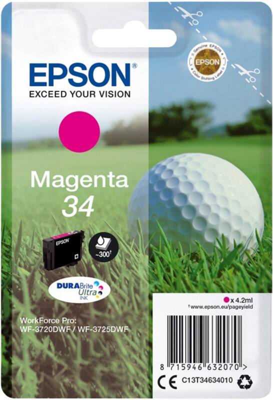 Epson 34 Original Tintenpatrone C13T34634010 Magenta