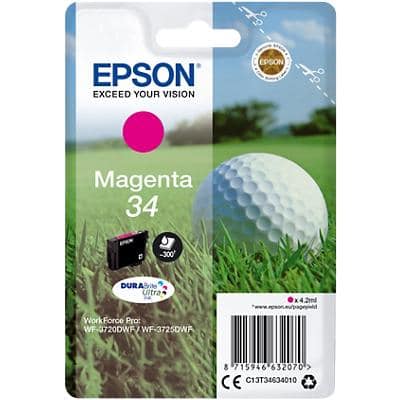 Epson 34 Original Tintenpatrone C13T34634010 Magenta