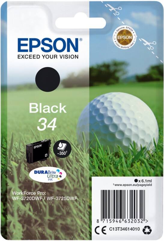 Epson 34 Original Tintenpatrone C13T34614010 Schwarz