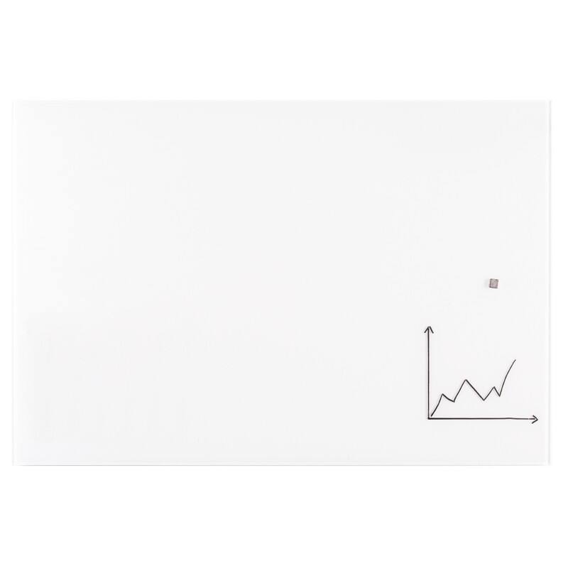 Franken Glastafel Magnetisch Einseitig 120 (B) x 120 (H) cm Weiß