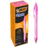 BIC Gel-ocity Quick Dry Tintenroller Rosa Mittel 0.30 mm Nachfüllbar 12 Stück