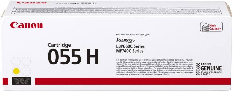 Canon 055H Original Tonerkartusche Gelb