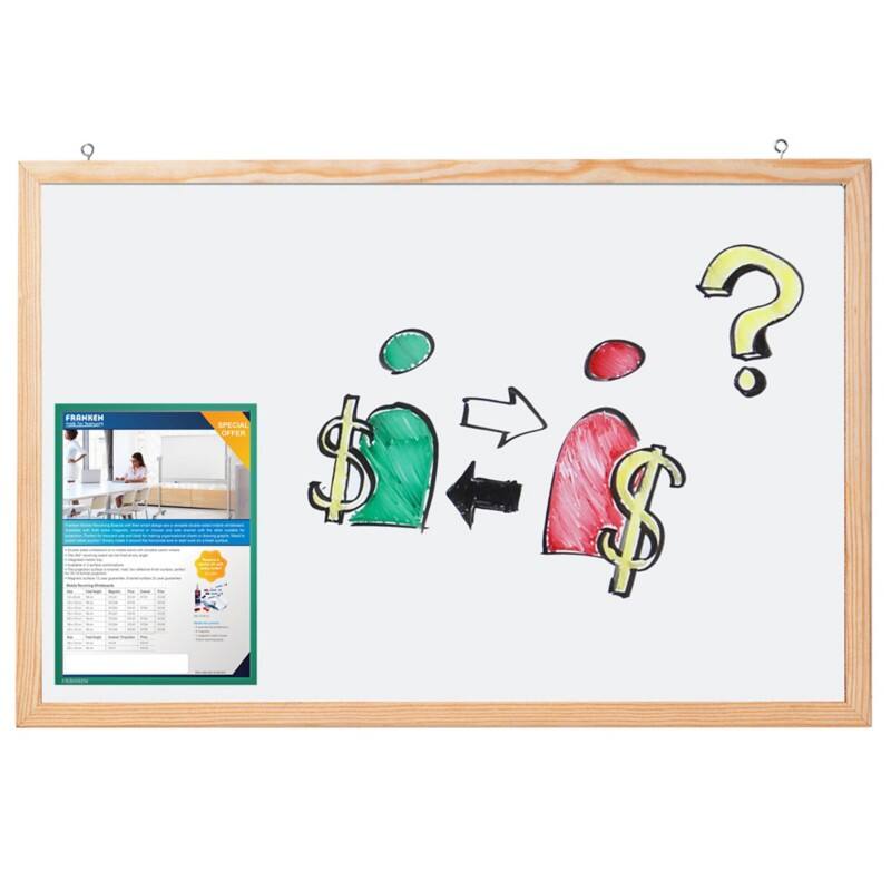 Franken Whiteboard Magnetisch Lackierter Stahl Einseitig 120 (B) x 80 (H) cm