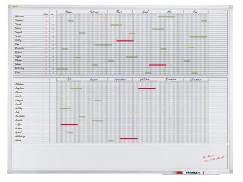 Franken X-tra!Line Whiteboard Magnetisch Lackierter Stahl Einseitig 120 (B) x 90 (H) cm