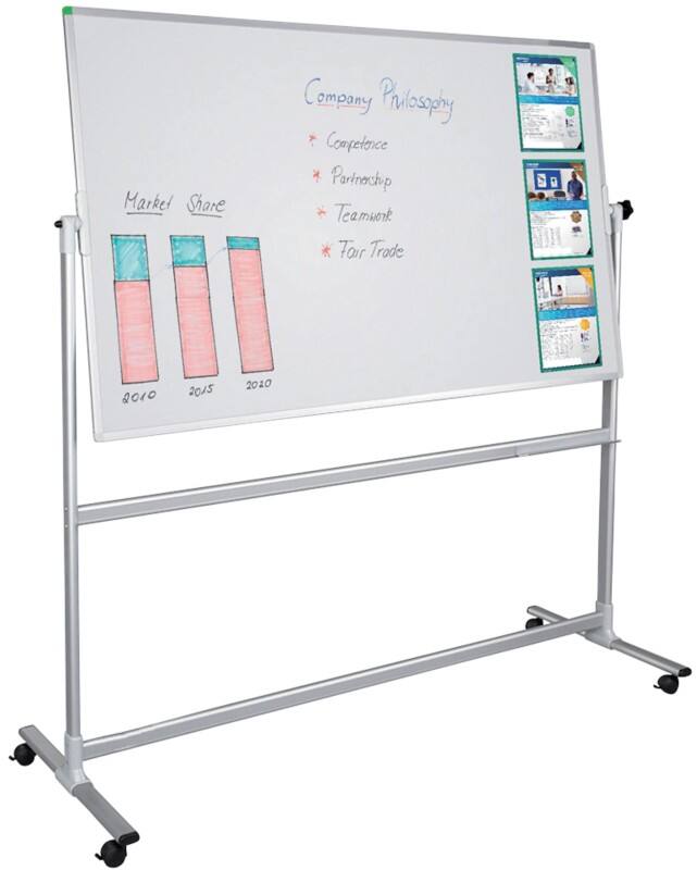 Franken U-Act!Line Mobiles Whiteboard Magnetisch Lackierter Stahl Beidseitig 120 (B) x 90 (H) cm
