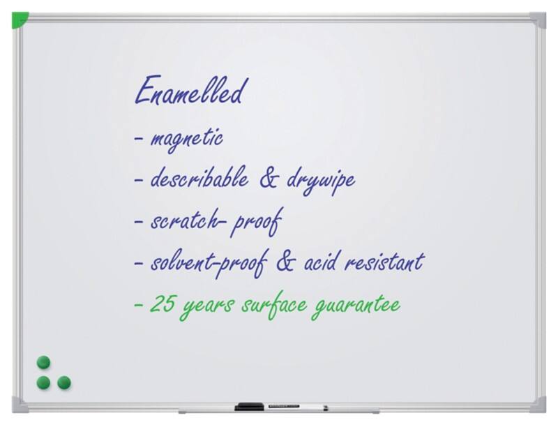 Franken Whiteboard Wandmontiert Magnetisch Emaille Einseitig 180 (B) x 120 (H) cm