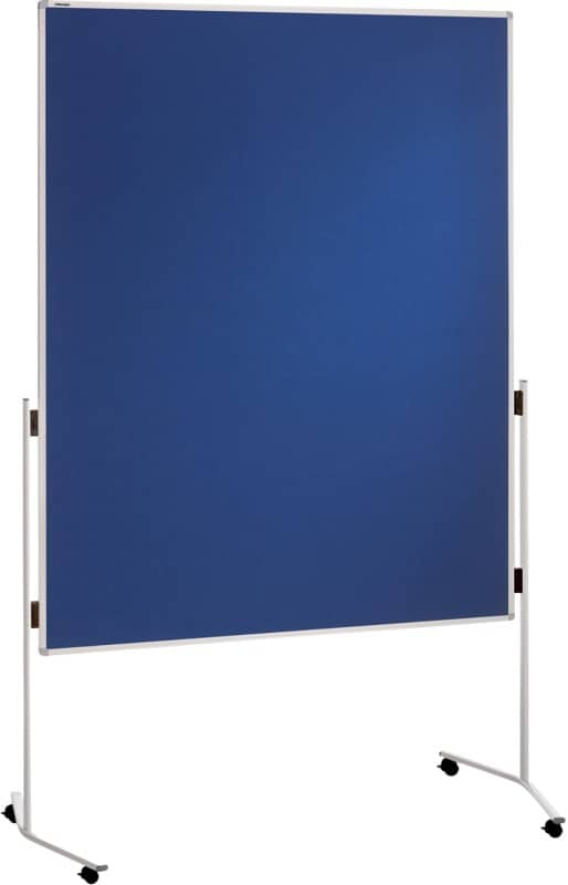 Franken Doppelseitig Filz Moderationstafel Nicht magnetisch 120 (B) x 150 (H) cm Blau