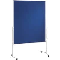 Franken Doppelseitig Filz Moderationstafel Nicht magnetisch 120 (B) x 150 (H) cm Blau