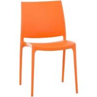 Besucherstuhl Maya Kunststoff Orange