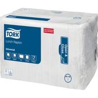 Tork Servietten 32,5 x 32,5 cm Weiß 8 Stück à 500 Blatt