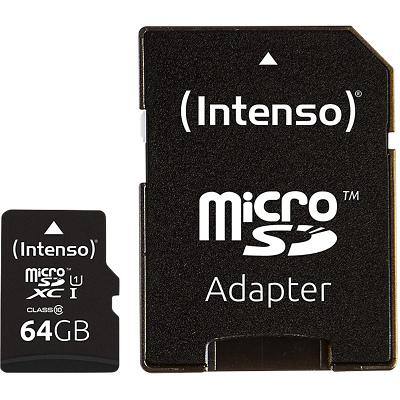 Intenso microSDHC Speicherkarte Premium 64 GB