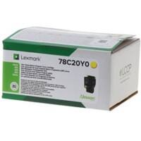 Lexmark Original Tonerkartusche 78C20Y0 Gelb