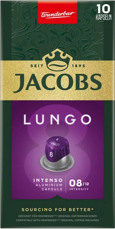 Jacobs Lungo 8 Intenso Kaffeekapseln 10 Stück à 5.2 g