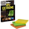 Post-it Extreme Haftnotizen 76 x 76 mm Farbig Sortiert Quadratisch 3 Stück à 45 Blatt