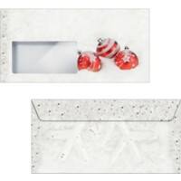 Sigel Briefumschläge DL 90 g/m² Rot, Weiß 50 Stück