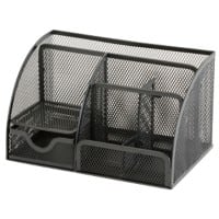 Office Depot Schreibtisch-Organizer Metallnetz Schwarz 22,2 x 14 x 12,5 cm