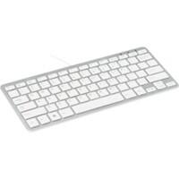 R-Go Tools Verkabelte Ergonomische Kompakte Tastatur QWERTZ DE USB Weiß