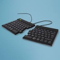 R-Go Tools Verkabelte Ergonomische Split-Tastatur QWERTZ DE USB Schwarz