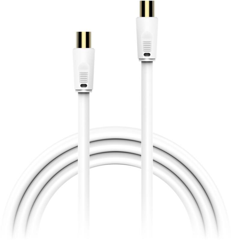 XLayer Antenna AV TV Verbindungskabel 215382 1.5m Weiß