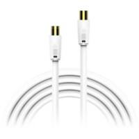 XLayer Coaxial AV Kabel 215385 1 x SAT-F auf 1 x SAT-F 3m Weiß