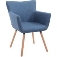 Besucherstuhl Antwerpen Stoff Blau