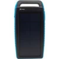 XLayer Powerbank Plus Solar 15.000 mAh Schwarz, Blau