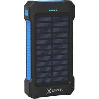 XLayer Powerbank Plus Solar 8000mAh Schwarz, Blau