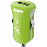XLAYER 214104 USB-Autoladegerät Adapter Grün