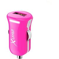 XLAYER 214107 USB-Autoladegerät Adapter Pink