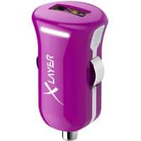 XLAYER 214108 USB-Autoladegerät-Adapter Lila