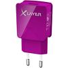 XLAYER 214115 USB-Netzteil Violett