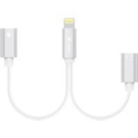 XLAYER 214360 1 x Apple Lightning Stecker auf 2 x Apple Lightning Buchse Dual Adapter Weiß