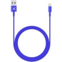 XLAYER 214092 1 x USB A Stecker auf 1 x Apple Lightning Stecker Lade- und Sync-Kabel 1 m Blau