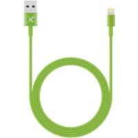 XLAYER 214090 1 x USB A Stecker auf 1 x Apple Lightning Stecker Lade- und Sync-Kabel 1 m Grün