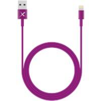 XLAYER 214094 1 x USB A Stecker auf 1 x Apple Lightning Stecker Lade- und Sync-Kabel 1 m Violett
