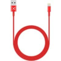 XLAYER 214089 1 x USB A Stecker auf 1 x Apple Lightning Stecker Lade- und Sync-Kabel 1 m Rot