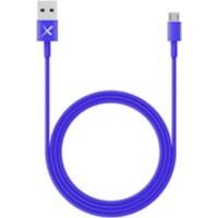 XLAYER 214099 1 x Micro USB A Stecker auf 1 x USB A Stecker Kabel 1 m blau