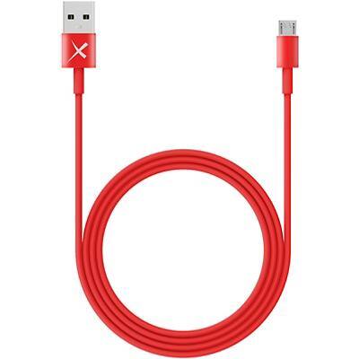 XLAYER 214096 1 x Micro USB A Stecker auf 1 x USB A Stecker Kabel 1 m Rot