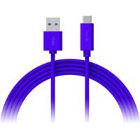 XLAYER 214347 1 x USB C Stecker auf 1 x USB Stecker Kabel 1m Blau