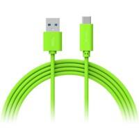 XLAYER 214348 1 x USB C Stecker auf 1 x USB Stecker Kabel 1m Grün