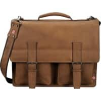 Alassio Aktentasche EARL 15 " Leder Hellbraun 42 x 14,5 x 32 cm