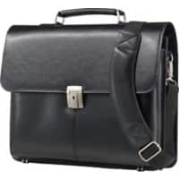 Alassio Aktentasche FAENZA 15 " Leder Schwarz 41 x 12 x 32,5 cm