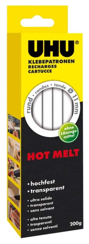 UHU Klebekartusche Permanent Flüssig Transparent 10 Stück à 200 g