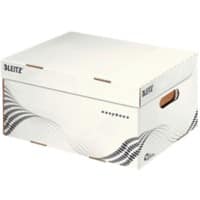 Leitz easyboxx Aufbewahrungsbox 6135 Mit Klappdeckel Größe S Weiß Karton 35,5 x 25,2 x 19,3 cm 15 Stück