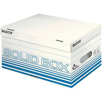 Leitz Solid Aufbewahrungsbox 6117 Mit Klappdeckel Größe S Hellblau Karton 26,5 x 37 x 19,5 cm 10 Stück