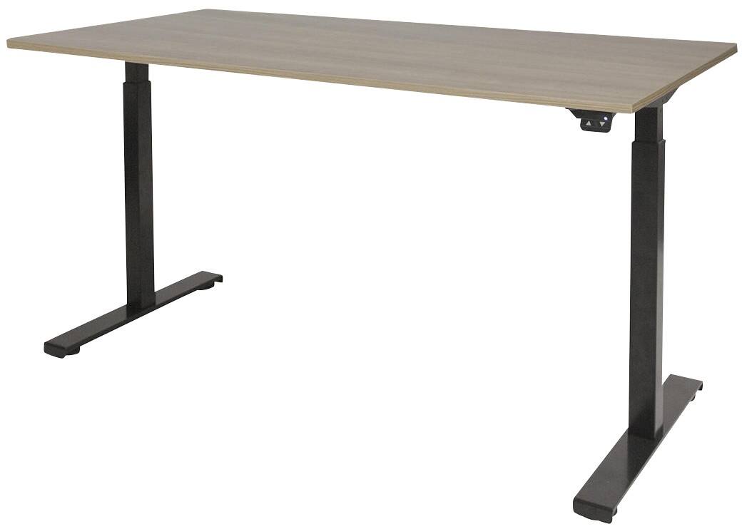 Schaffenburg Dextro Basic Elektrisch Höhenverstellbar Sitz-Stehschreibtisch Rechteckig Eiche T-Fuß 1.400 (B) x 800 (T) x 705 (H) mm Melamin
