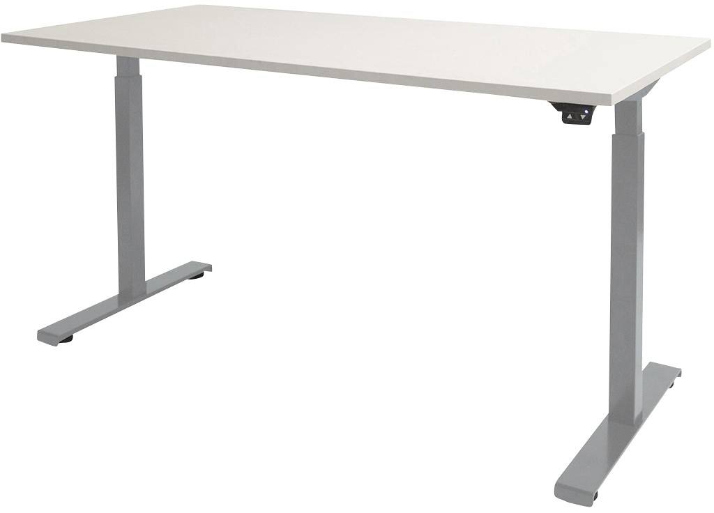Schaffenburg Dextro Basic Elektrisch Höhenverstellbar Sitz-Stehschreibtisch Rechteckig Weiß T-Fuß 1.800 (B) x 800 (T) x 705 (H) mm Melamin