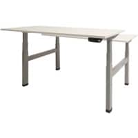 Schaffenburg Dextro Plus Duo Elektrisch Höhenverstellbar Sitz-Stehschreibtisch Rechteckig Weiß H-Fuß-Gestell 1.600 (B) x 800 (T) x 645 (H) mm Melamin