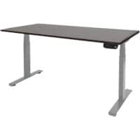 Schaffenburg Höhenverstellbar Sitz-Stehschreibtisch Rechteckig Eiche Holz Aluminium T-Fuß 1.600 x 800 x 645 mm